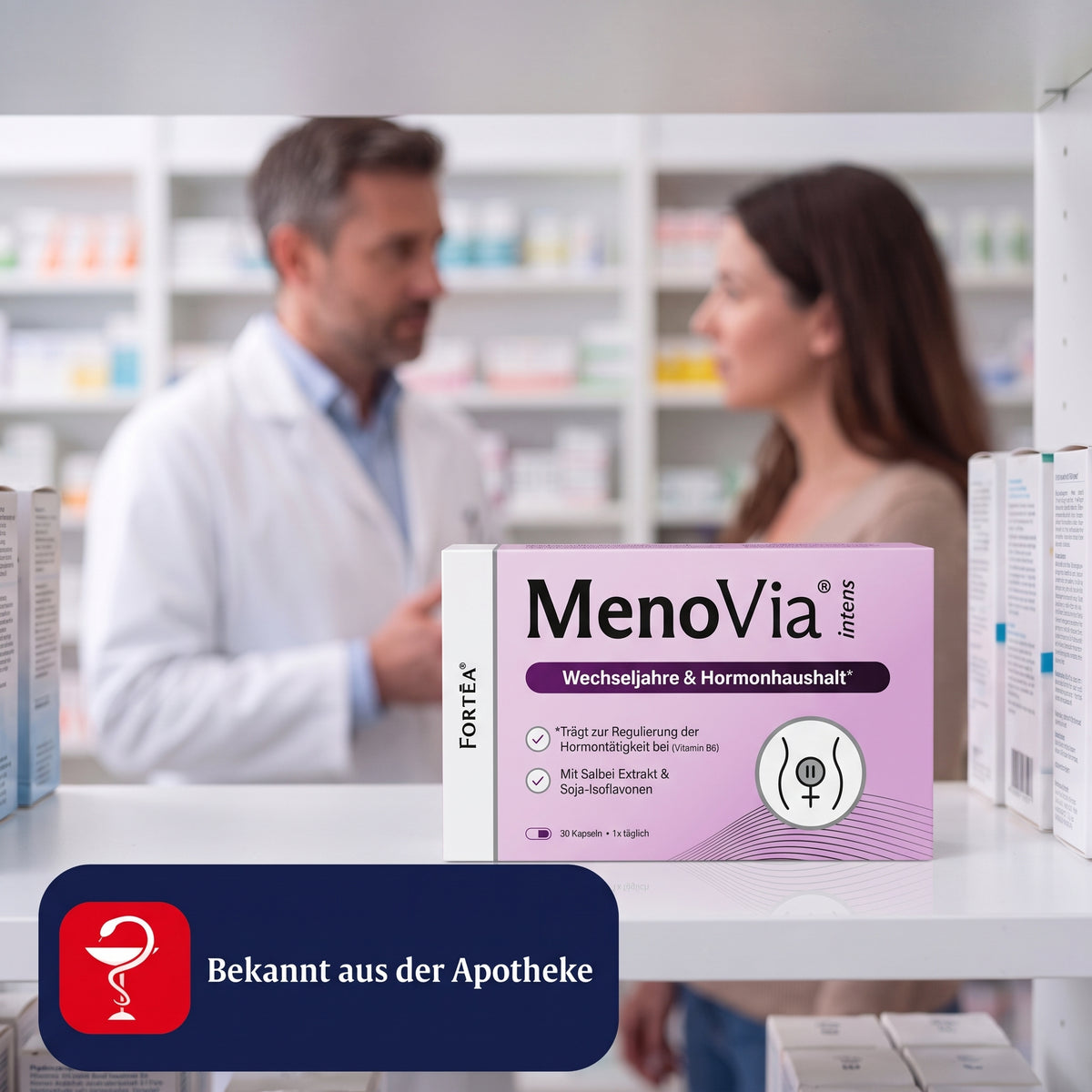 MenoVia® intens – Wechseljahre & Hormonhaushalt
