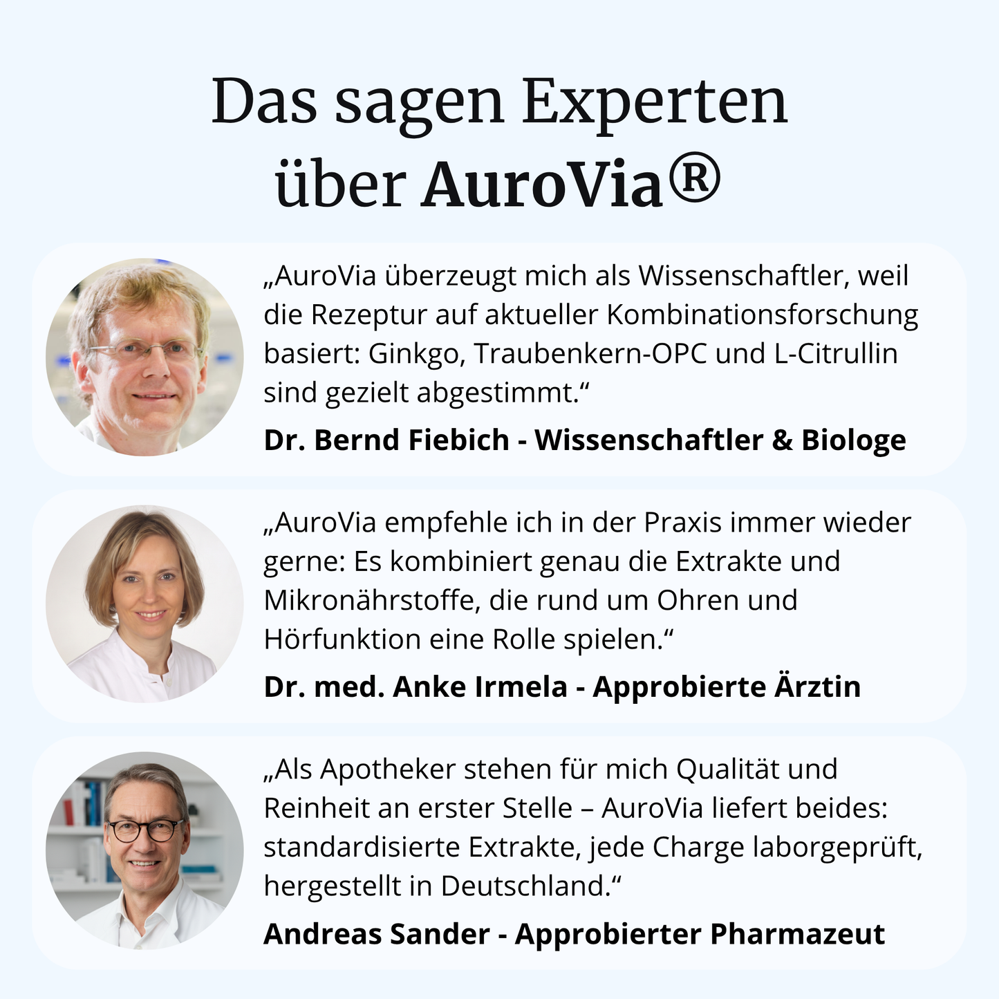 AuroVia® intens – Ohren & Hörfunktion