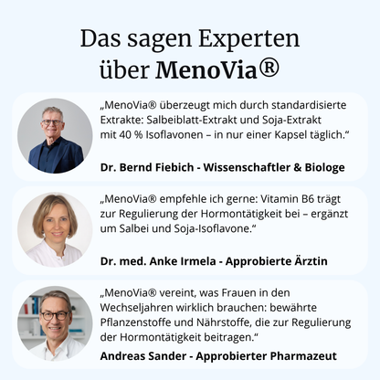 MenoVia® intens – Wechseljahre & Hormonhaushalt